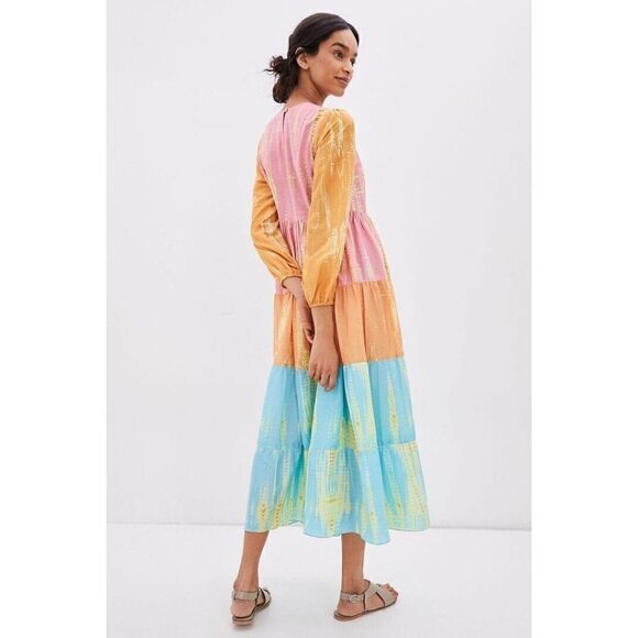 NWT ANTHROPOLOGIE Sz XXSP LUKJANA MAXI DRESS BY KAVITA BHARTIA - Picture 2 of 3